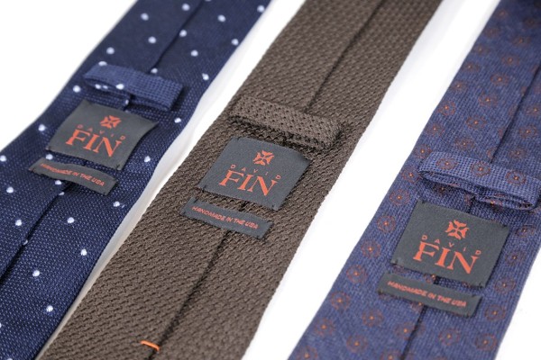 david fin ties label and keeper